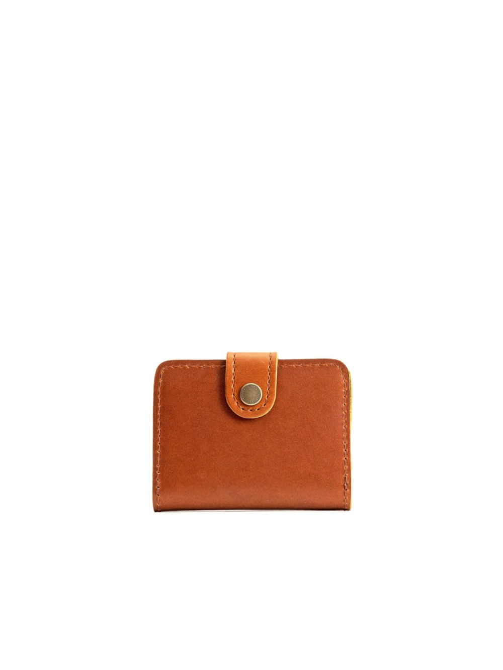 Portland Leather Goods Brand New Mini Bifold Wallet Honey Full Grain Leather NWT